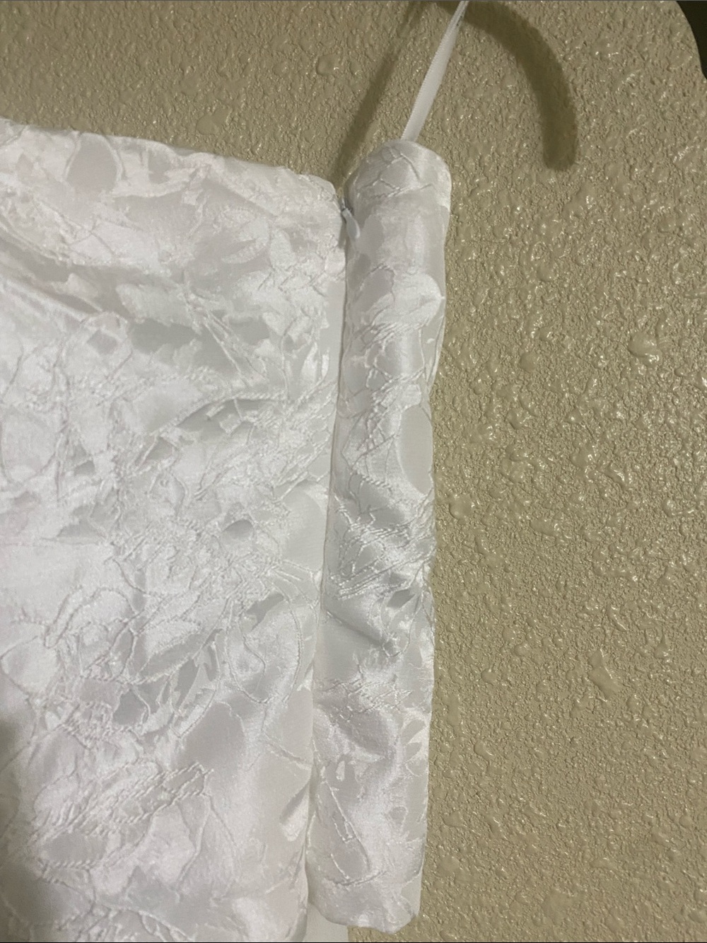 Lulus Laubrey White Floral Jacquard Midi Dress and Scarf Set Size L NWT - Picture 13 of 16